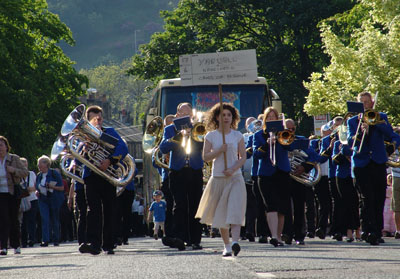 March through centre of Greenfield